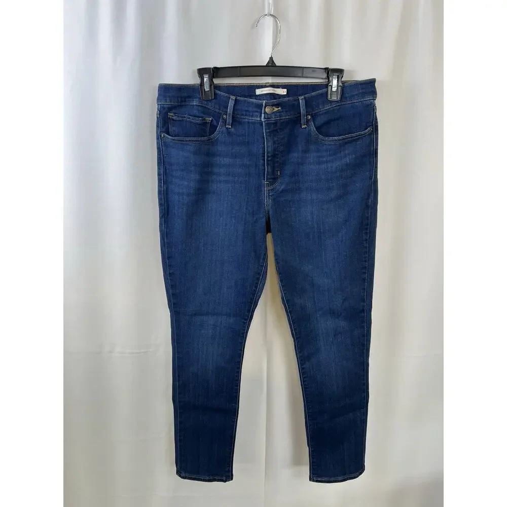 Levi's 311 Shaping Skinny Jeans Women's 33 Medium Wash Blue Stretch Denim Pants